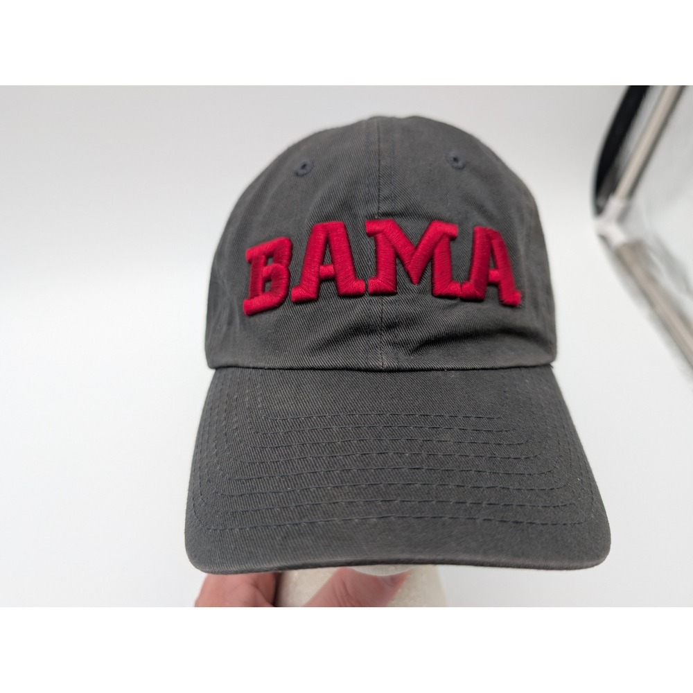 47 Brand Alabama Crimson Tide BAMA Hat Charcoal Gray Adjustable Strapback Cap